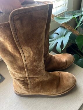 UGG Suede Tall Boots in Chestnut Brown
